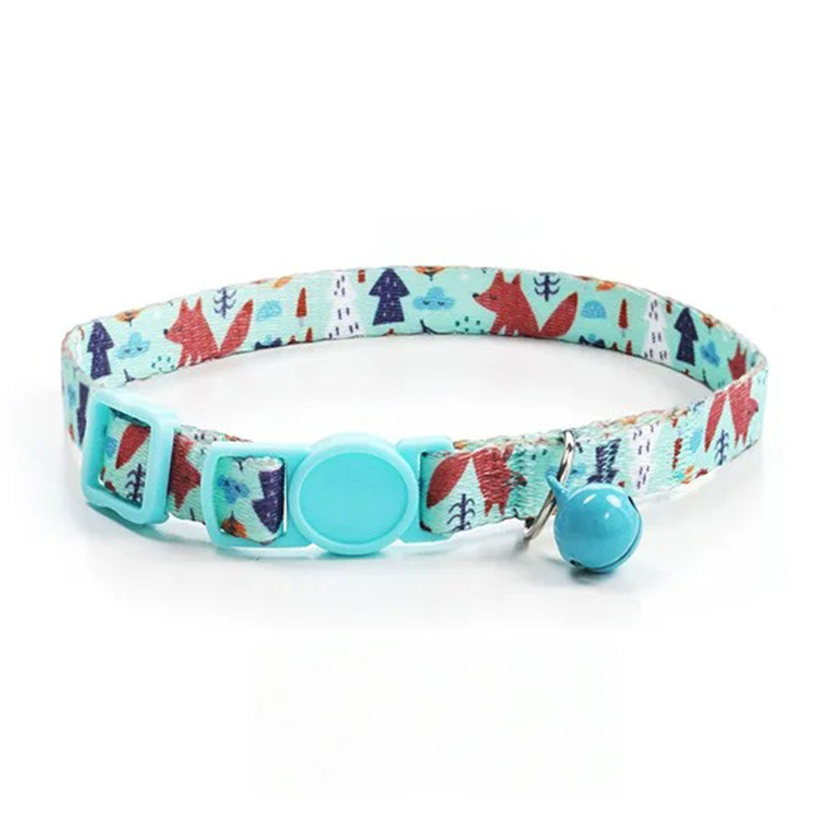 Collier Anti-Étranglement pour Chat - Forêt Enchantée