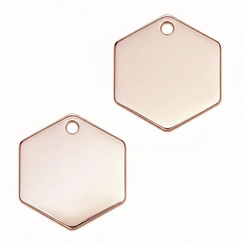 Médaille pour Chat Hexagonal à Personnaliser
