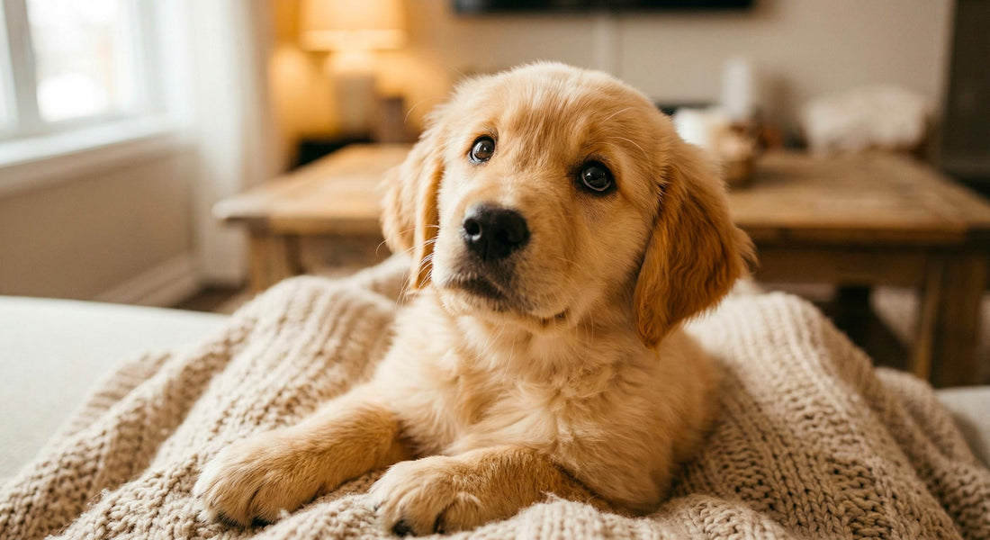 chiot adorable regardant son maître - choisir prénom chien 2026