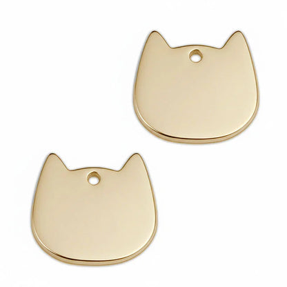 Médaille pour Chat en Forme de Chat à Personnaliser