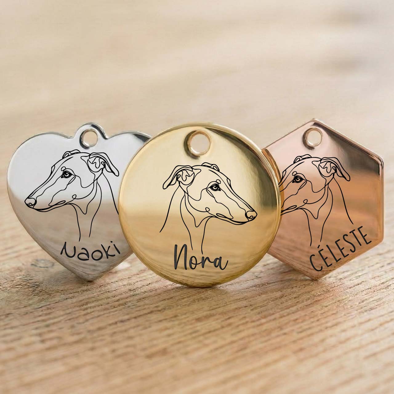 Médaille Lévrier Personnalisée