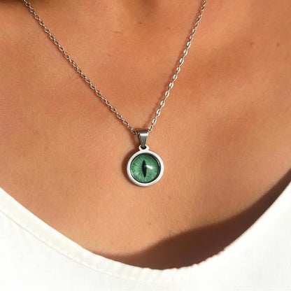 Pendentif Iris Chat Personnalisé - Bijou Souvenir Artisanal